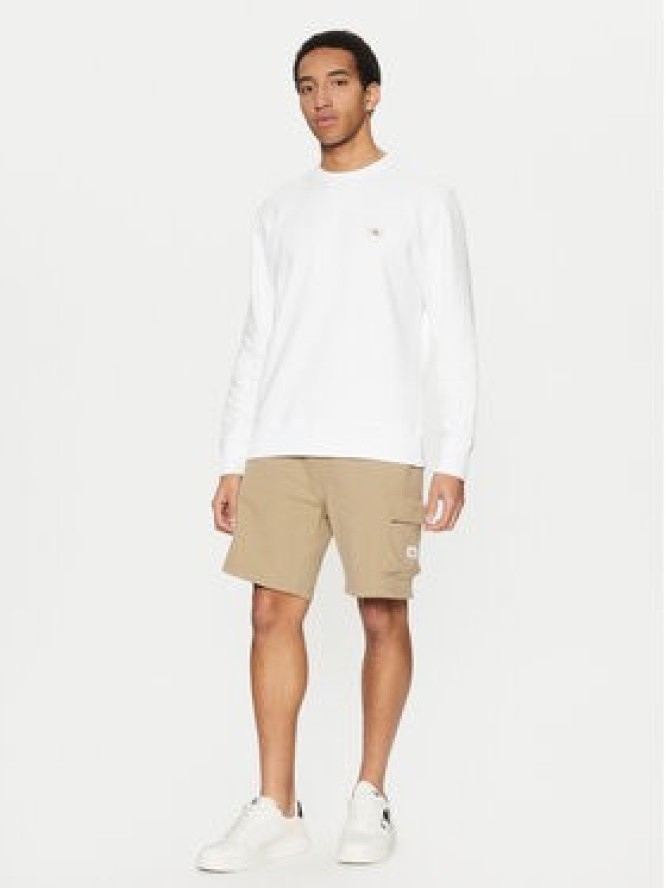 Calvin Klein Jeans Bluza J30J327115 Biały Regular Fit