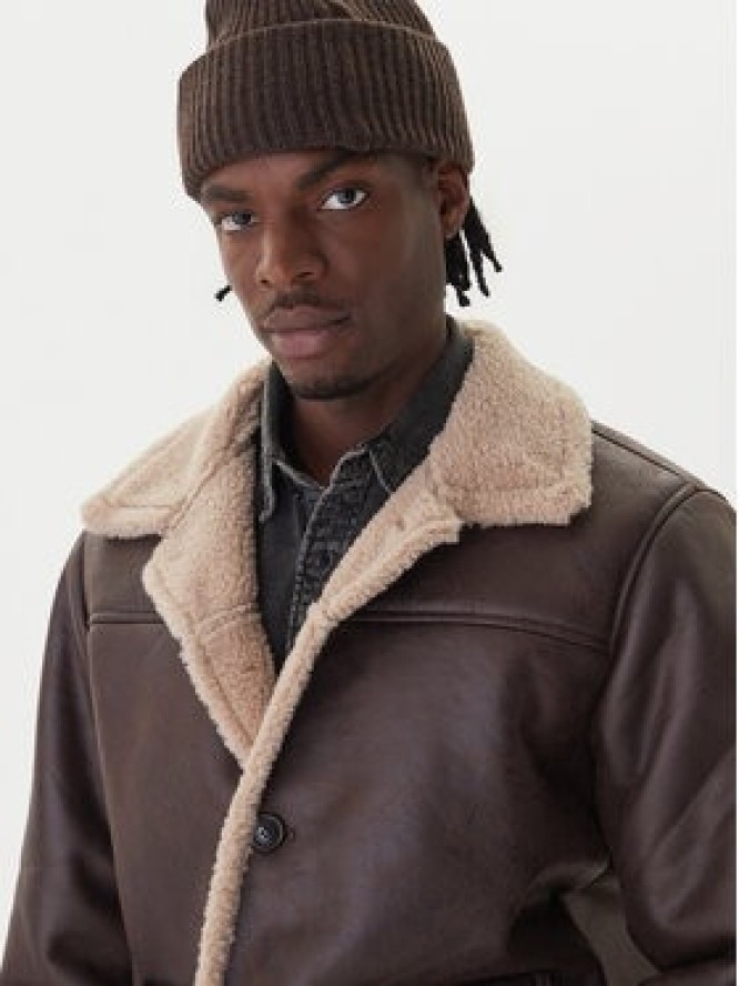 Jack & Jones Kurtka z imitacji skóry Cambridge 12282946 Brązowy Regular Fit