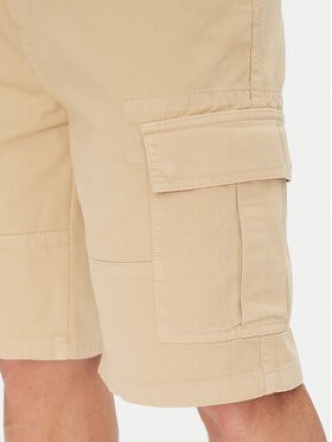 Guess Jeans Szorty materiałowe M5GD45 WGCV1 Beżowy Regular Fit