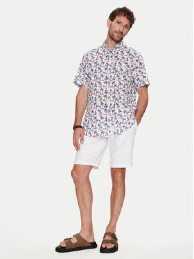 Bugatti Koszula 9450 58332A Granatowy Regular Fit