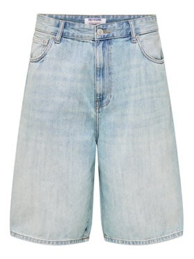 Only & Sons Szorty jeansowe Carl 22032958 Niebieski Balloon Fit