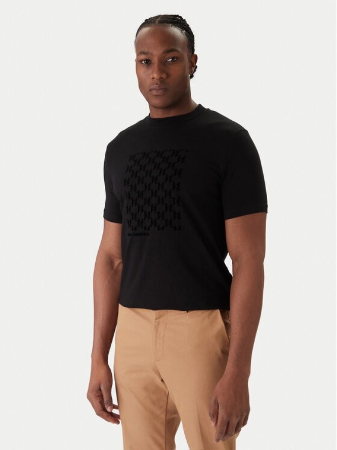 KARL LAGERFELD T-Shirt 755040 561221 Czarny Regular Fit