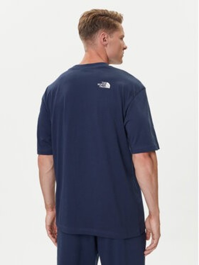 The North Face T-Shirt Simple Dome NF0A87NR Granatowy Oversize
