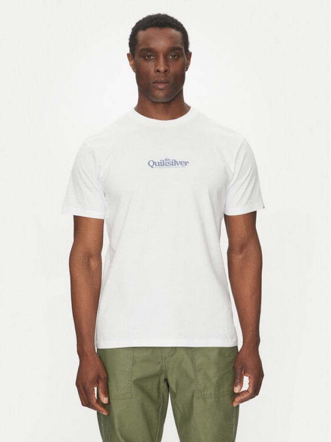 Quiksilver T-Shirt EQYZT08062 Biały Regular Fit