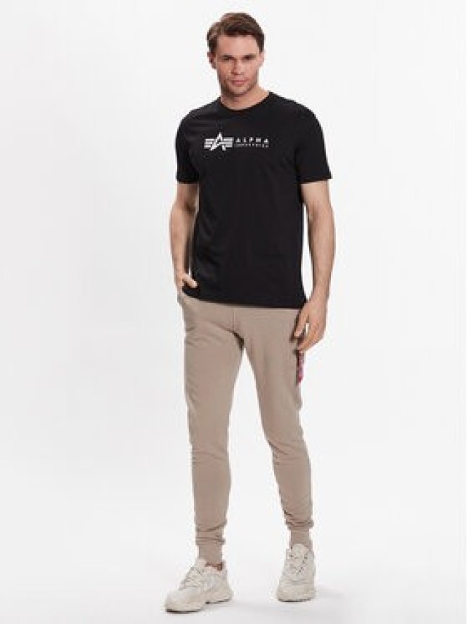 Alpha Industries Komplet t-shirtów Alpha Label 118534 Czarny Regular Fit