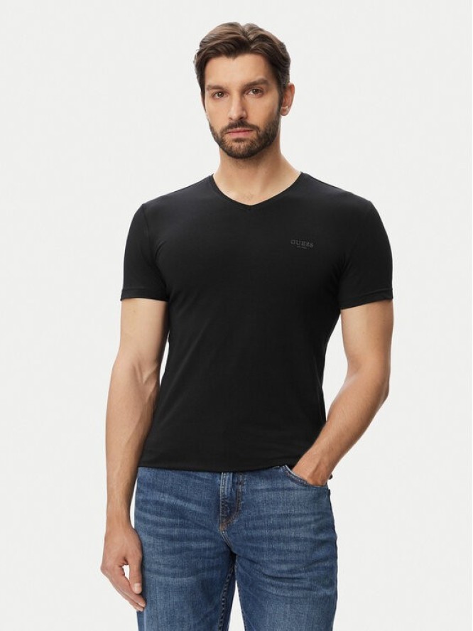 Guess T-Shirt M6YI32 K3735 Czarny Extra Slim Fit