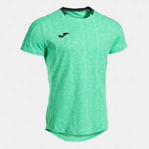 Koszulka Joma Challenge krótkie rękawy turkusowa 105129.404