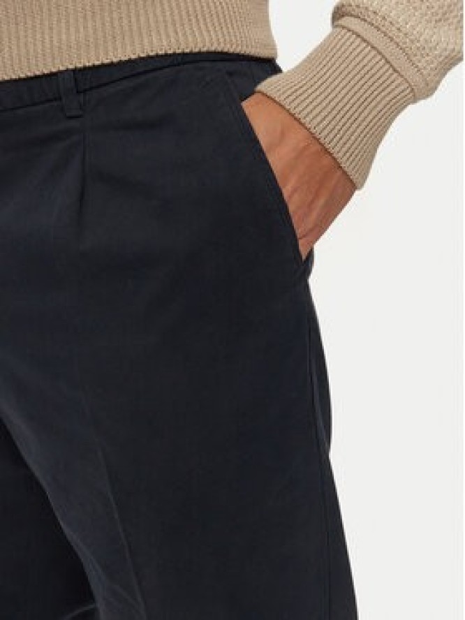Boss Spodnie materiałowe 50524390 Granatowy Regular Fit