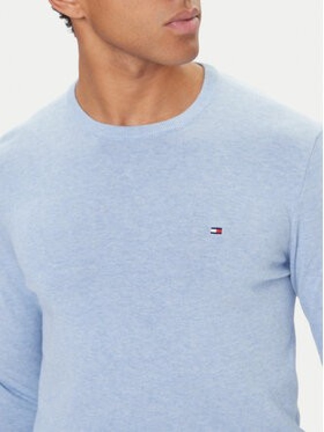 Tommy Hilfiger Sweter MW0MW28046 Błękitny Regular Fit