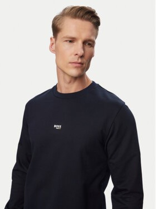 BOSS Bluza Iconic 50554836 Granatowy Regular Fit