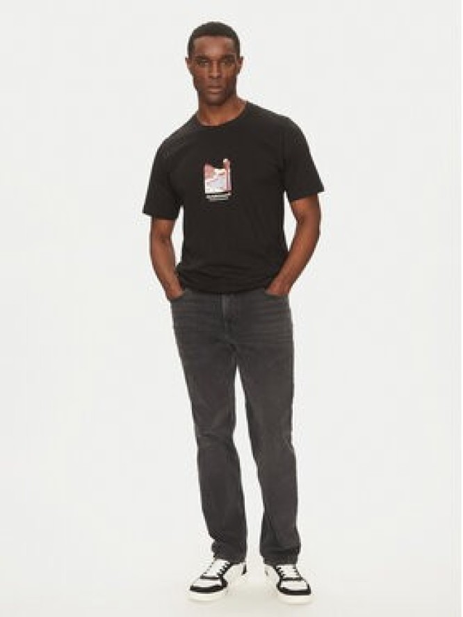 Jack & Jones T-Shirt Split Graphic 12273000 Czarny Regular Fit