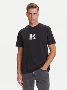 Karl Lagerfeld Jeans T-Shirt A3M17057 Czarny Regular Fit
