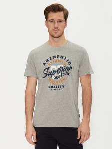 Blend T-Shirt 20717758 Szary Regular Fit