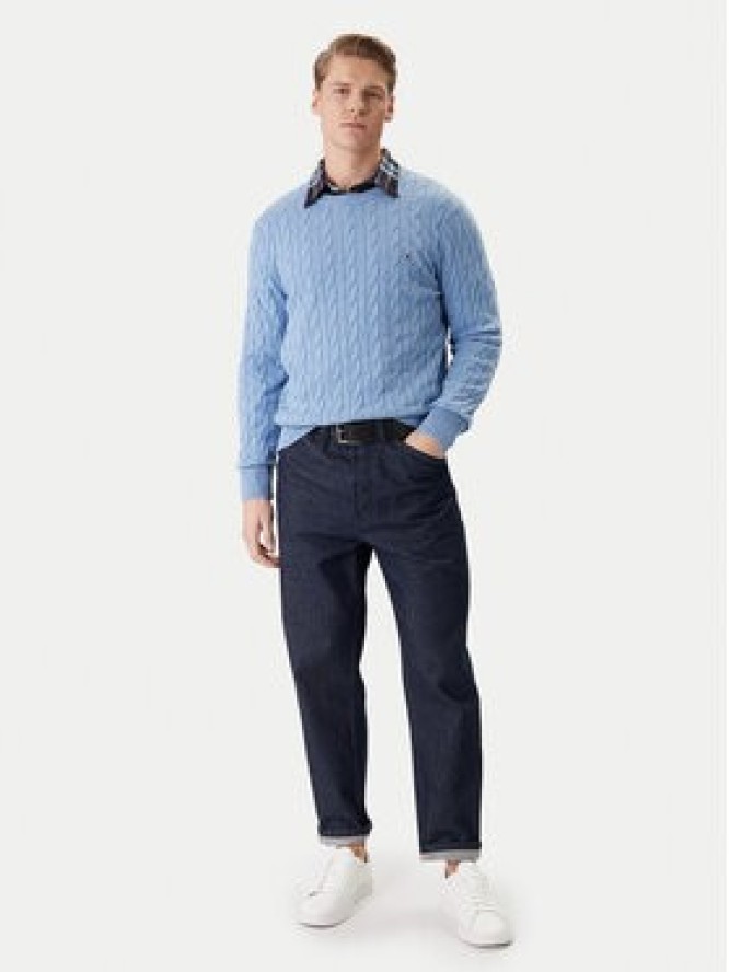 Tommy Hilfiger Sweter MW0MW33132 Niebieski Regular Fit