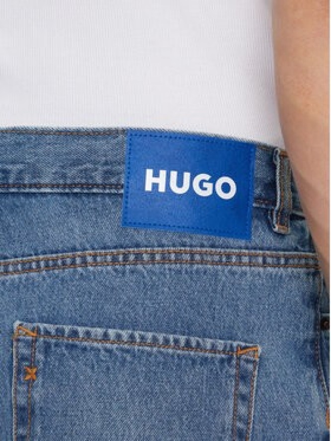 HUGO Szorty jeansowe Skate 50539816 Niebieski Straight Fit