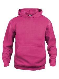 clique Basic Hoody Junior z wytrzymałego materiału – bright cerise