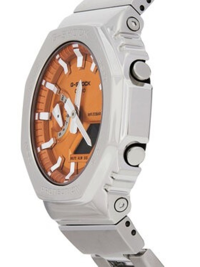 G-Shock Zegarek G-Steel GM-2110D-4AER Srebrny