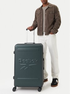 Reebok Walizka duża CEO-RBK-WAL-024-CCC-L GREEN Zielony