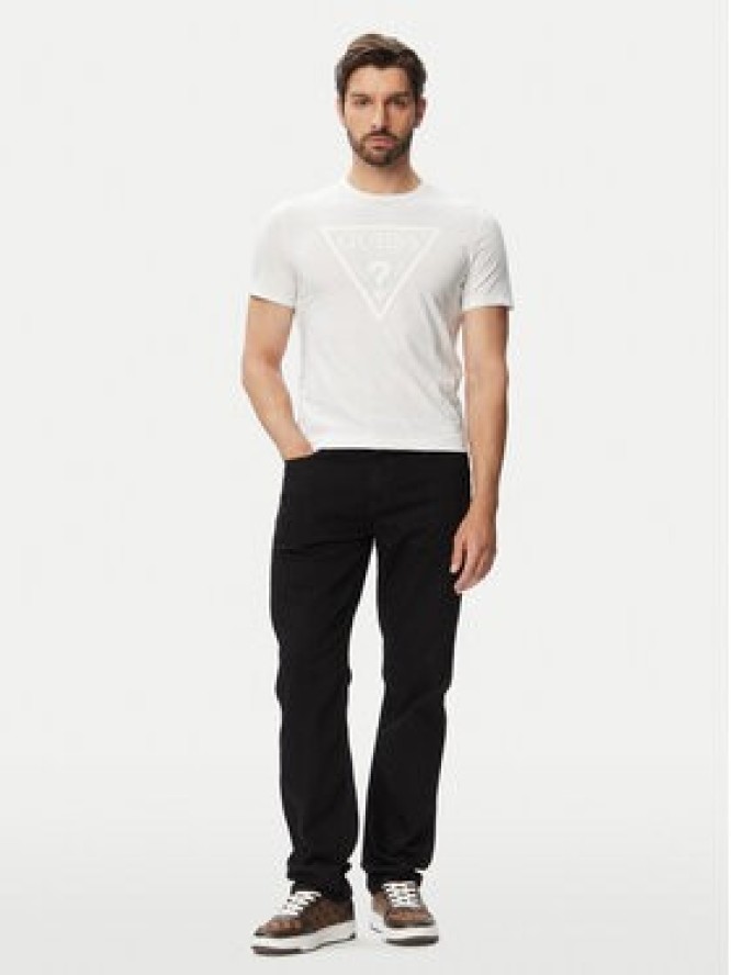 Guess Jeansy Angels M6YAN2 D1487 Czarny Slim Fit