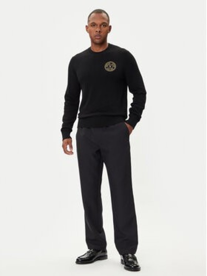 Versace Jeans Couture Sweter 79GAFM00 CMH81 Czarny Regular Fit