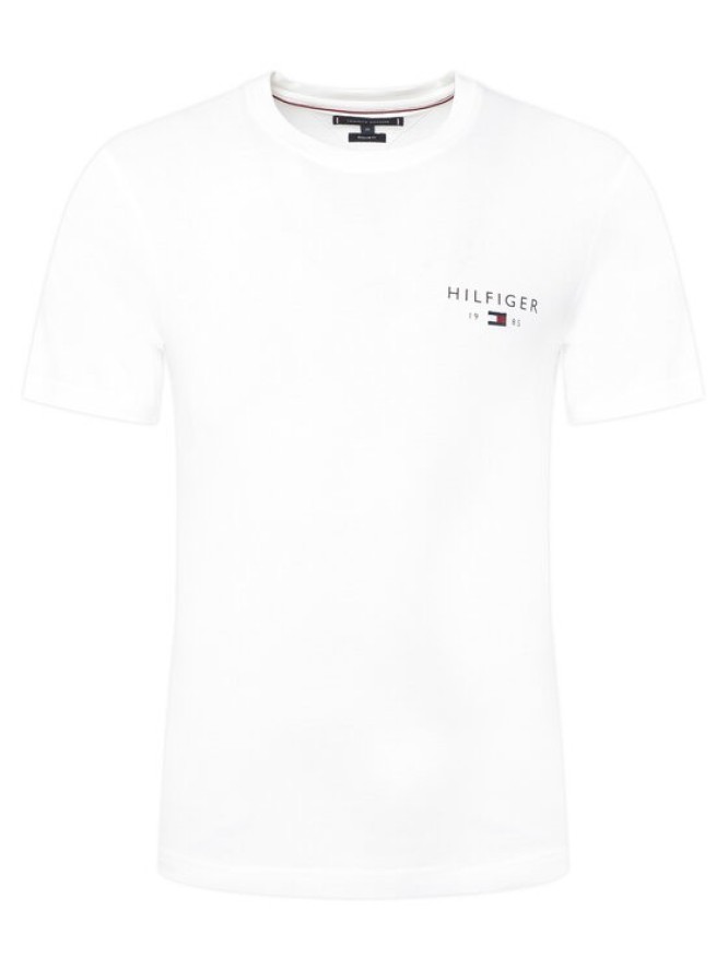Tommy Hilfiger T-Shirt Brand Love MW0MW41456 Biały Regular Fit