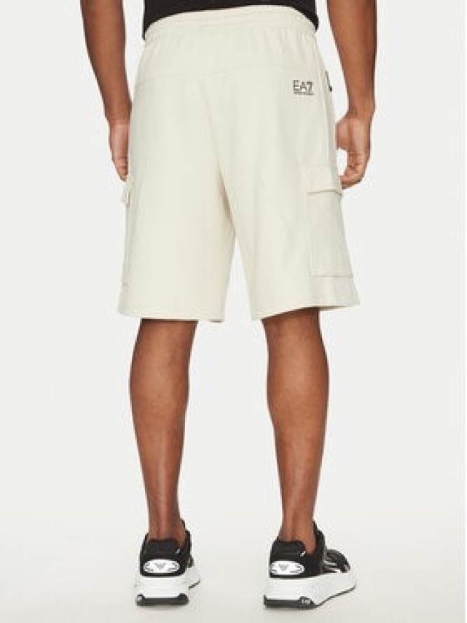 EA7 Emporio Armani Szorty sportowe 7M000326 AF12660 U1112 Écru Regular Fit