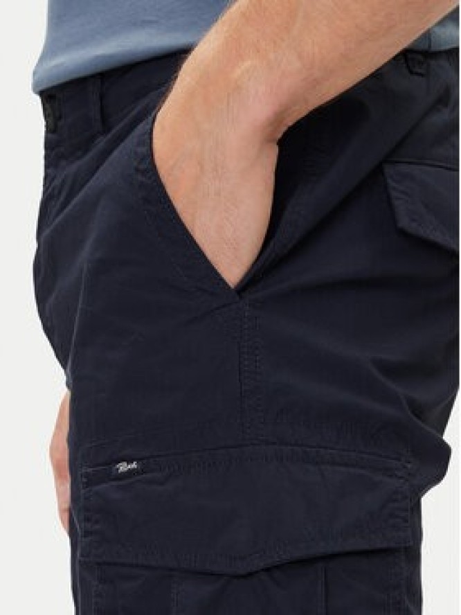 Petrol Industries Szorty materiałowe M-1050-SHO600 Granatowy Cargo Fit