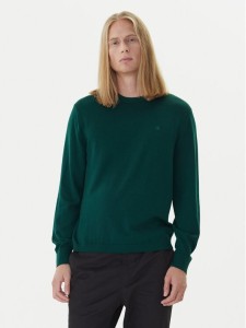 Calvin Klein Sweter LV04LB305G Zielony Regular Fit