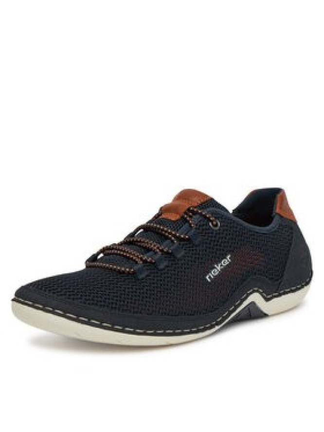 Rieker Półbuty 07555-14 Czarny