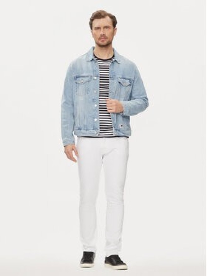 Tommy Jeans Jeansy Scanton DM0DM18746 Biały Slim Fit