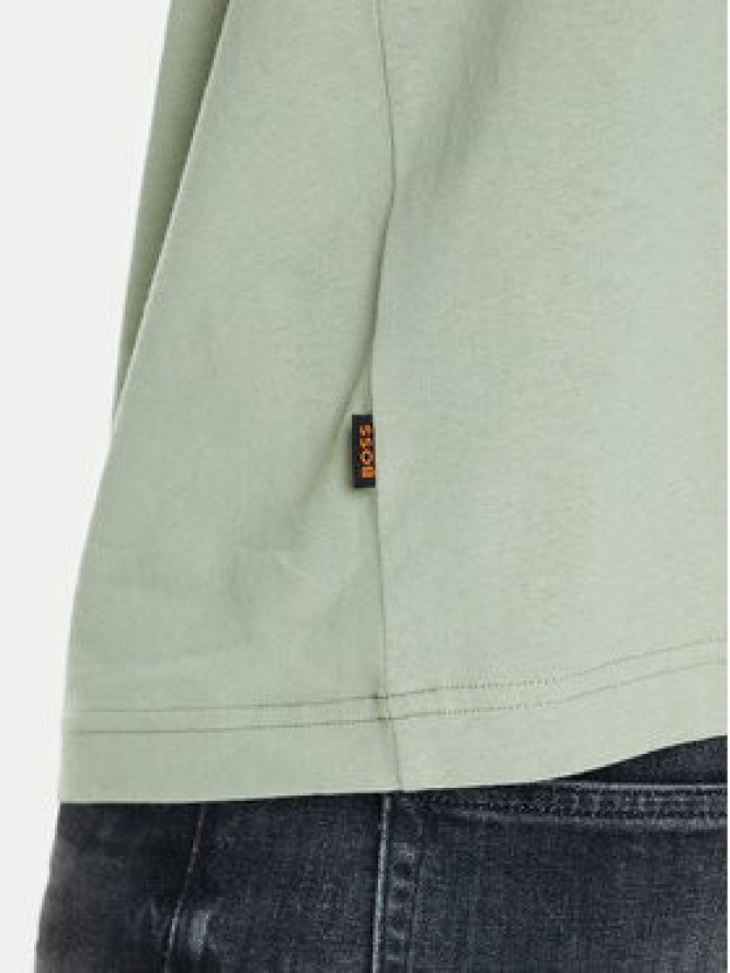 BOSS T-Shirt Te_Voyage 50546370 Zielony Relaxed Fit