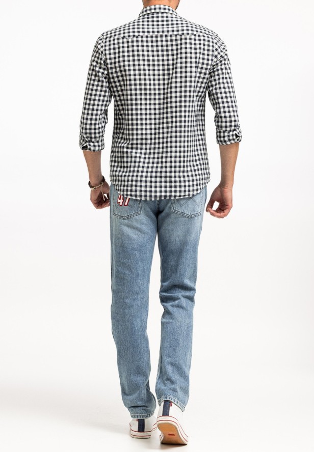 WRANGLER GREENSBORO MĘSKIE SPODNIE JEANSOWE JEANSY DŻINSY RACING INDIGO W15QBF22Y 112325874