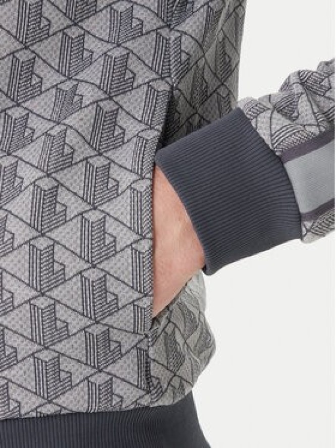 Lacoste Bluza SH1368 Szary Regular Fit