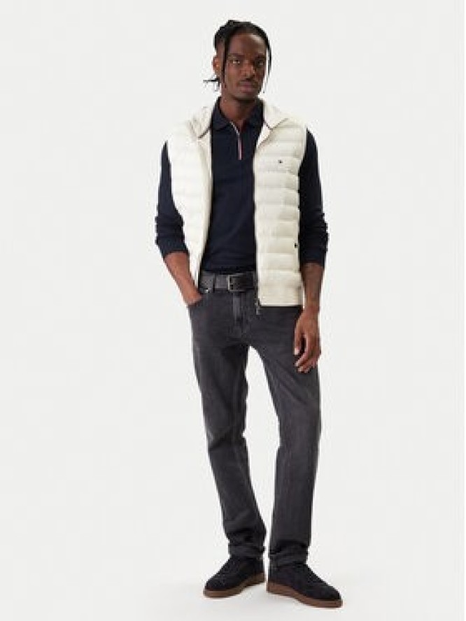 Tommy Hilfiger Kamizelka Mix Media Ess MW0MW41441 Écru Regular Fit