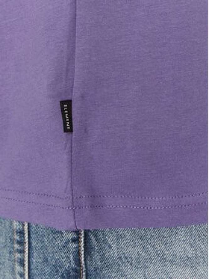 Element T-Shirt ELYZT00490 Fioletowy Regular Fit