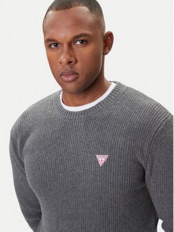 Guess Sweter M4BR30 Z3HM1 Szary Regular Fit