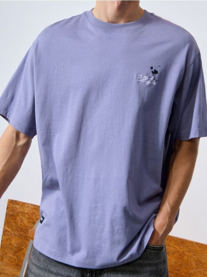 Koszulka z nadrukiem - fioletowy