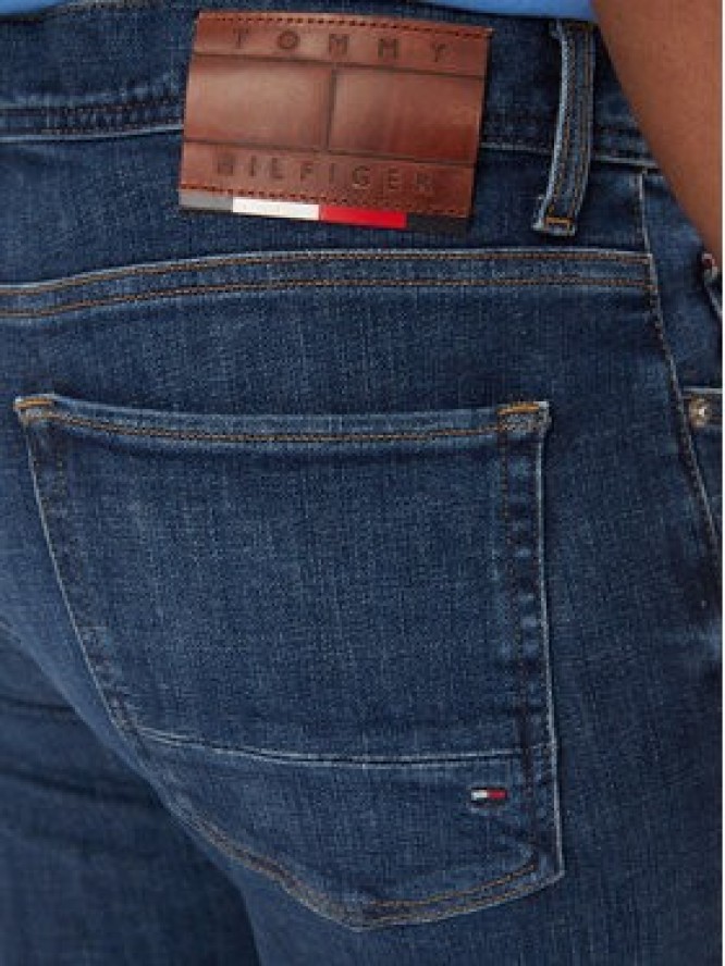 Tommy Hilfiger Jeansy Bleecker MW0MW34511 Granatowy Slim Fit