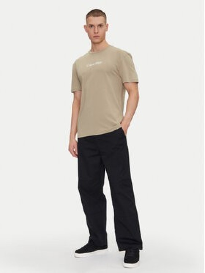 Calvin Klein T-Shirt Hero K10K111346 Beżowy Regular Fit