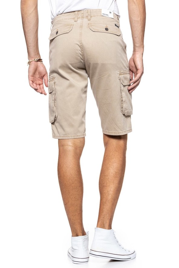 SPODENKI MĘSKIE WRANGLER CARGO SHORT CORNSTALK W15DKC335 112126788