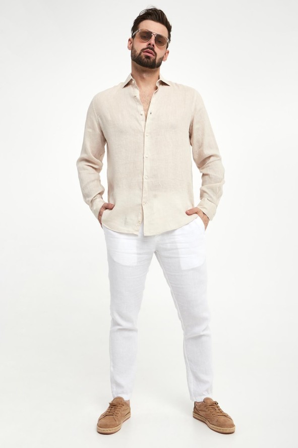 Koszula męska lniana PAUL&SHARK