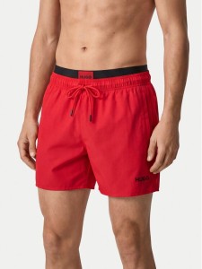 HUGO Szorty kąpielowe Galaxy 50561128 Czerwony Regular Fit