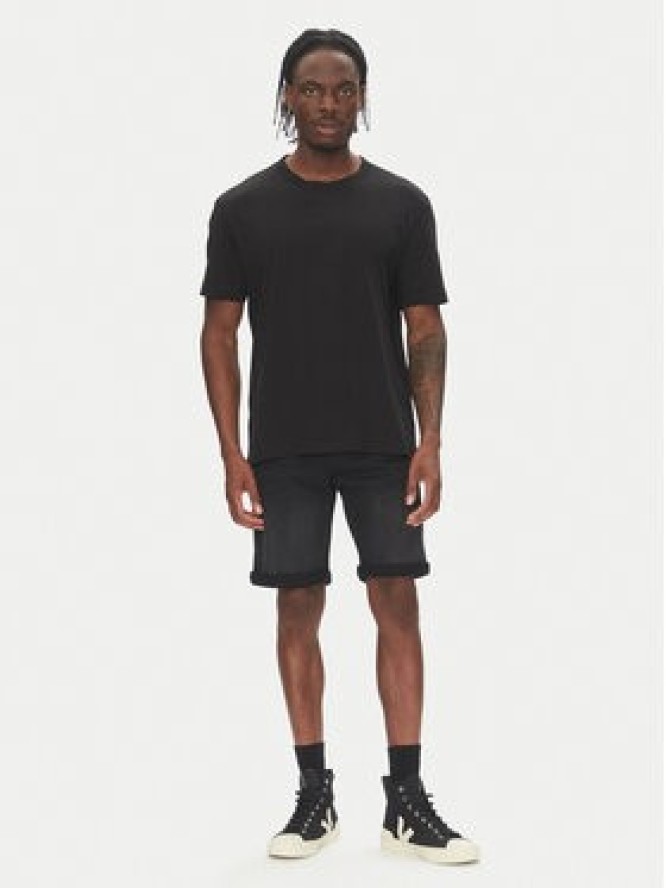 Mustang Szorty jeansowe Chicago Z 1016347 Czarny Slim Fit