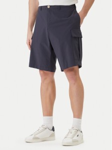 Aeronautica Militare Szorty materiałowe 261BE0277UCT04291 Granatowy Regular Fit