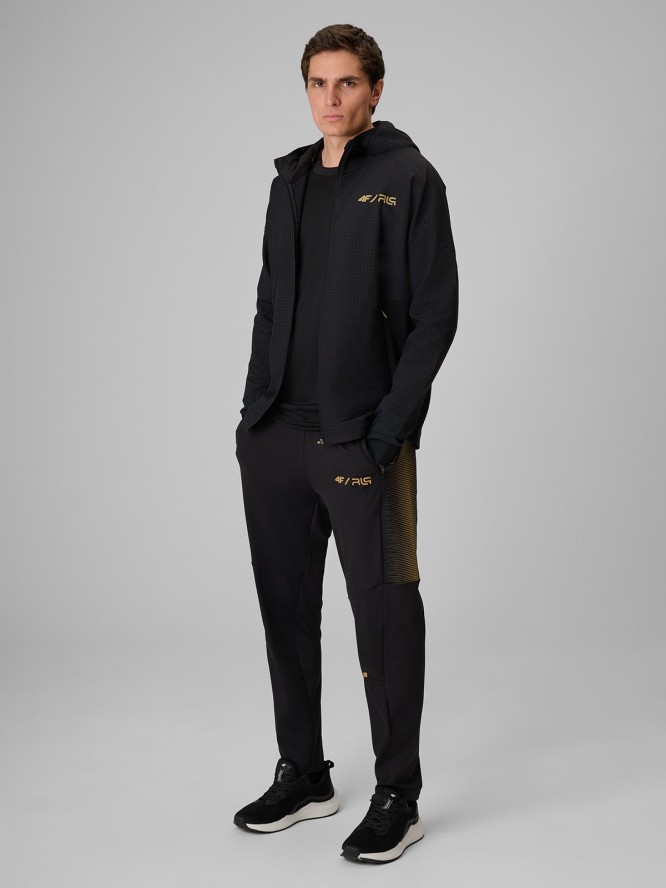 4F Bluza treningowa regular z kapturem męska 4F x Robert Lewandowski - czarna M