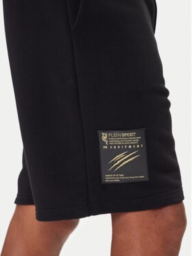 Plein Sport Szorty sportowe PAEC MJT2601 STE003N Czarny Regular Fit