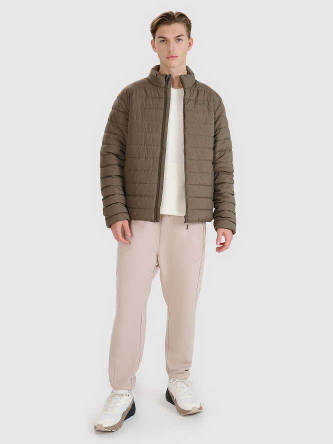 4F Kurtka puchowa z wypełnieniem syntetycznym męska - brązowa S