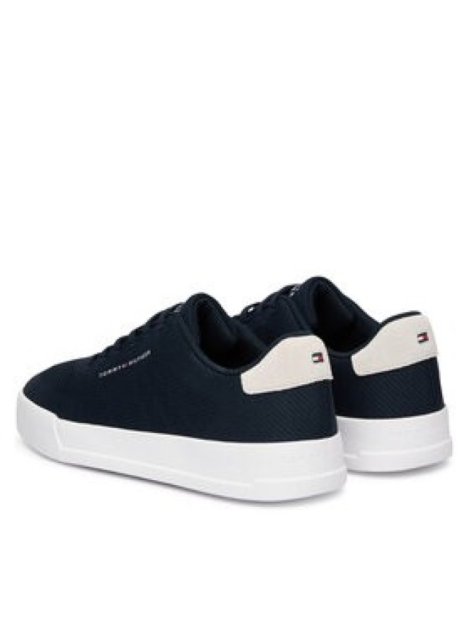 Tommy Hilfiger Sneakersy Th Court Knit FM0FM05823 Granatowy