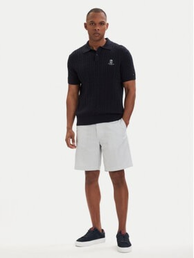 Tommy Hilfiger Szorty materiałowe Dover Print MW0MW42353 Biały Slim Fit