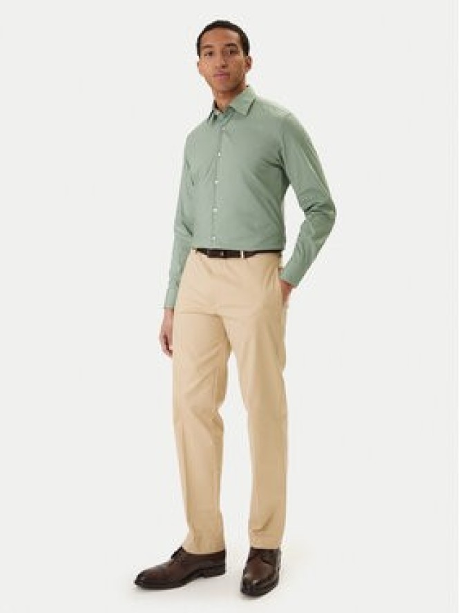 BOSS Koszula H-Hank 50469345 Zielony Slim Fit